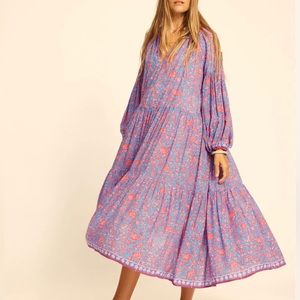 NATALIE MARTIN Briana Dress Floral Silk Maxi XS New without Tags